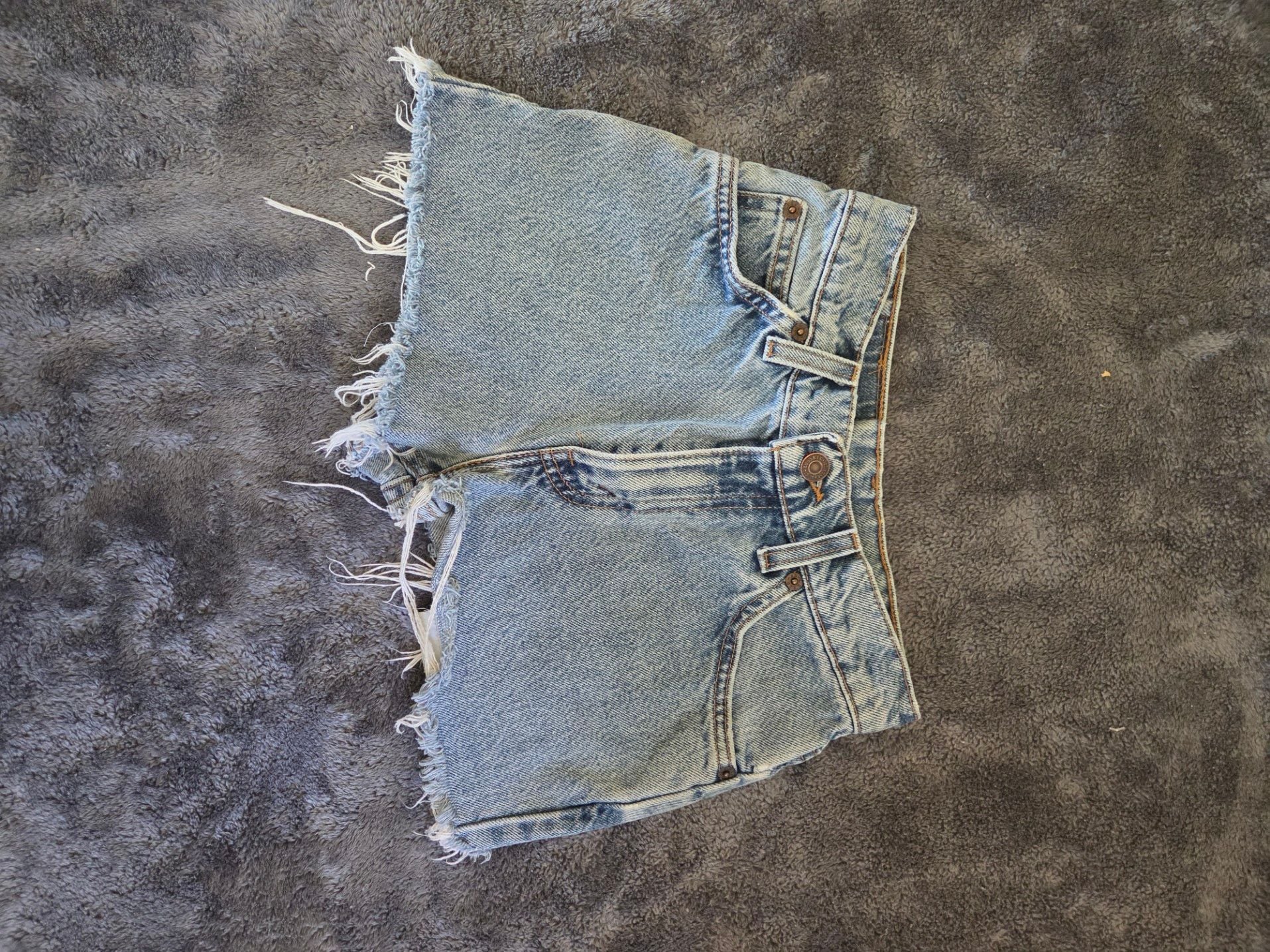 Vintage Levi's Denim Cutoff Shorts Size kids 12 1