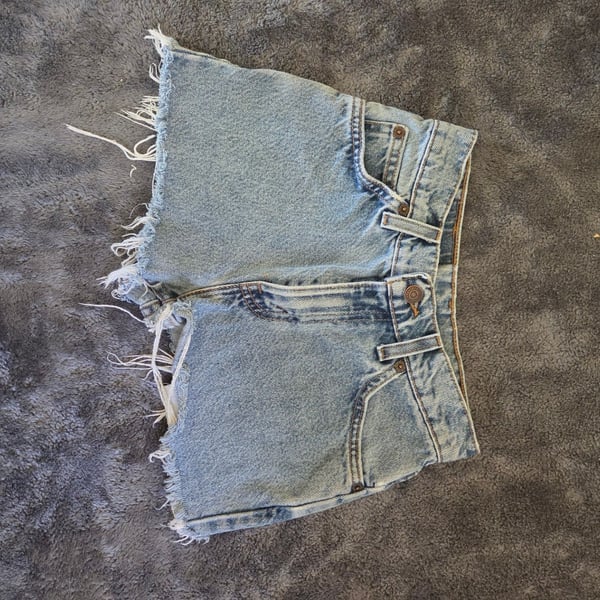Vintage Levi's Denim Cutoff Shorts Size kids 12