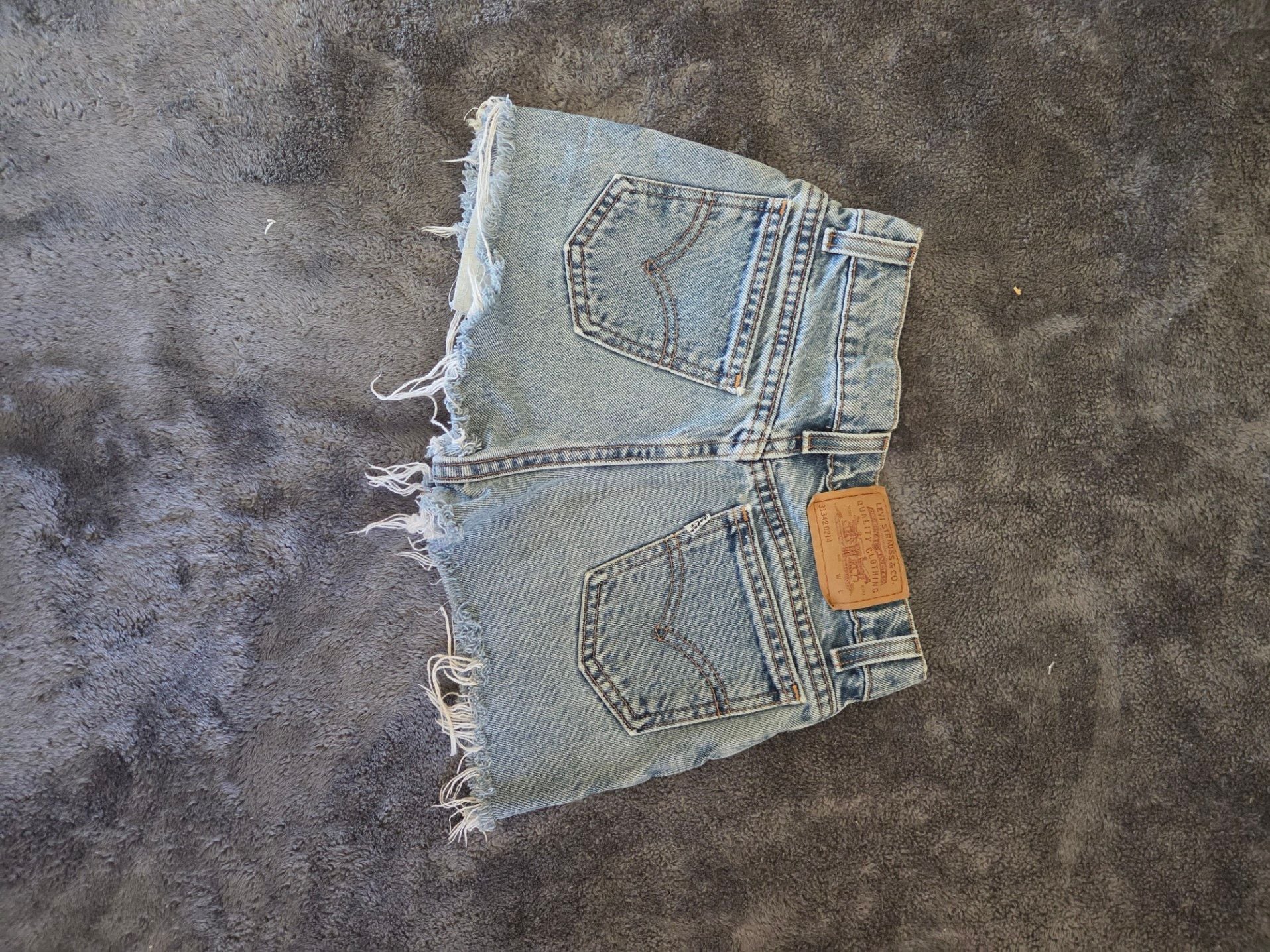 Vintage Levi's Denim Cutoff Shorts Size kids 12 2