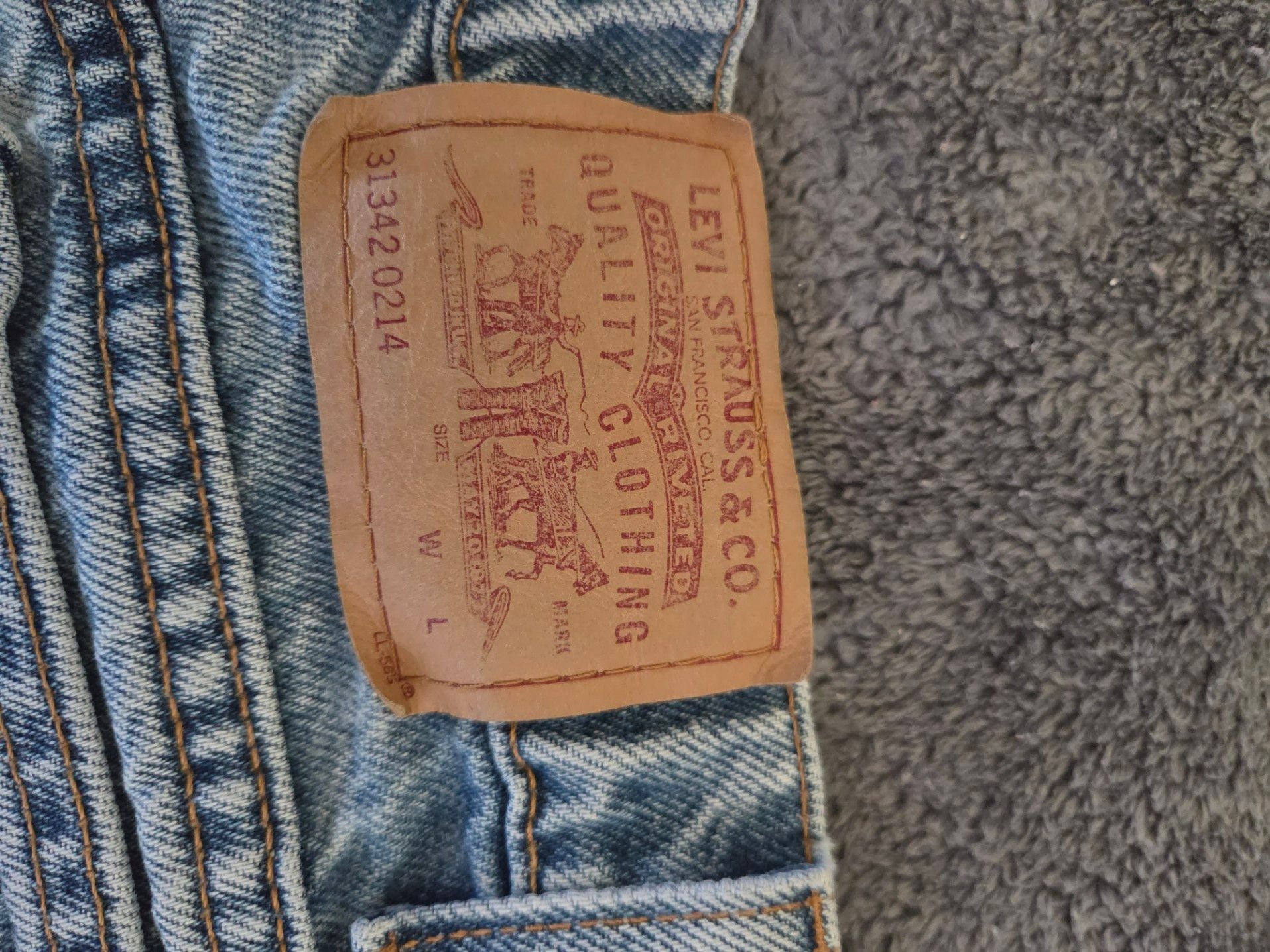 Vintage Levi's Denim Cutoff Shorts Size kids 12 4