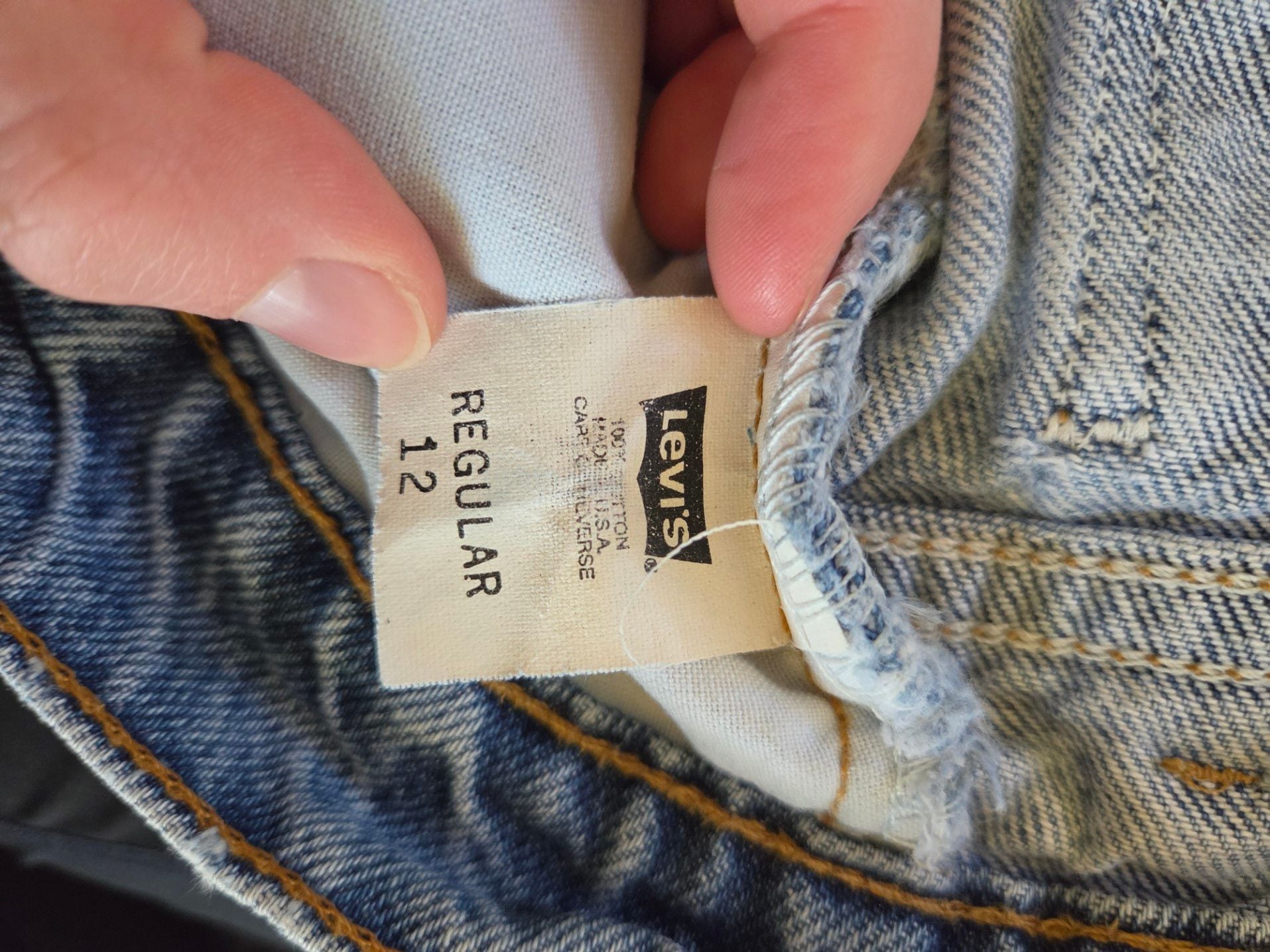 Vintage Levi's Denim Cutoff Shorts Size kids 12 5