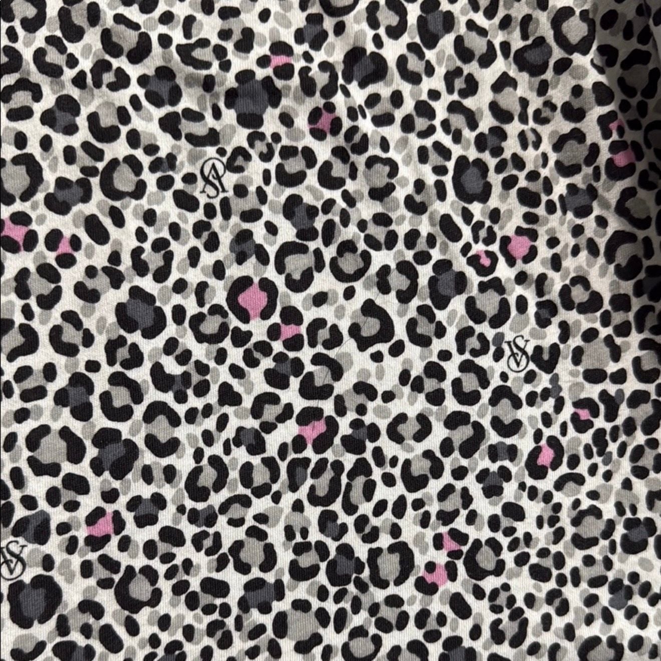 Victoria's Secret Leopard Print Long Sleeve Sleep Shirt Size M 4