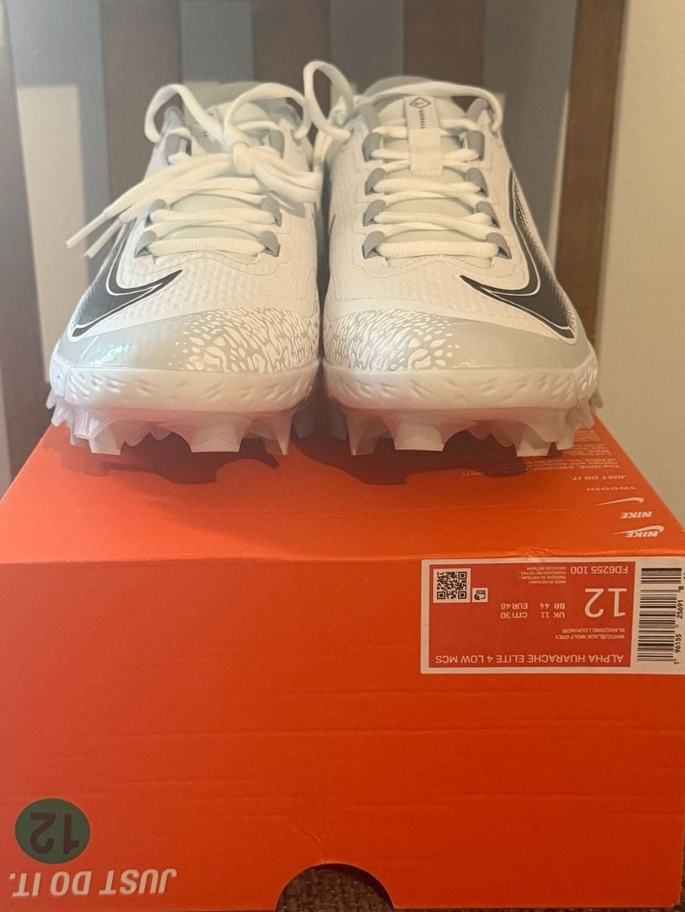 Nike Alpha Huarache Elite 4 Low MCS Baseball Cleats Size 12 2