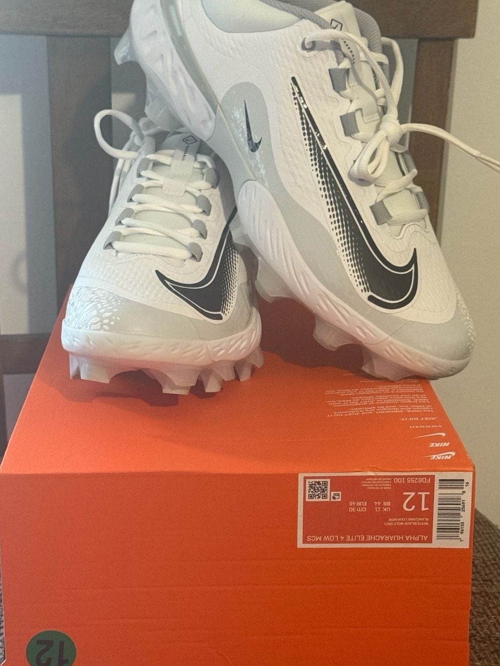 Nike Alpha Huarache Elite 4 Low MCS Baseball Cleats Size 12 5
