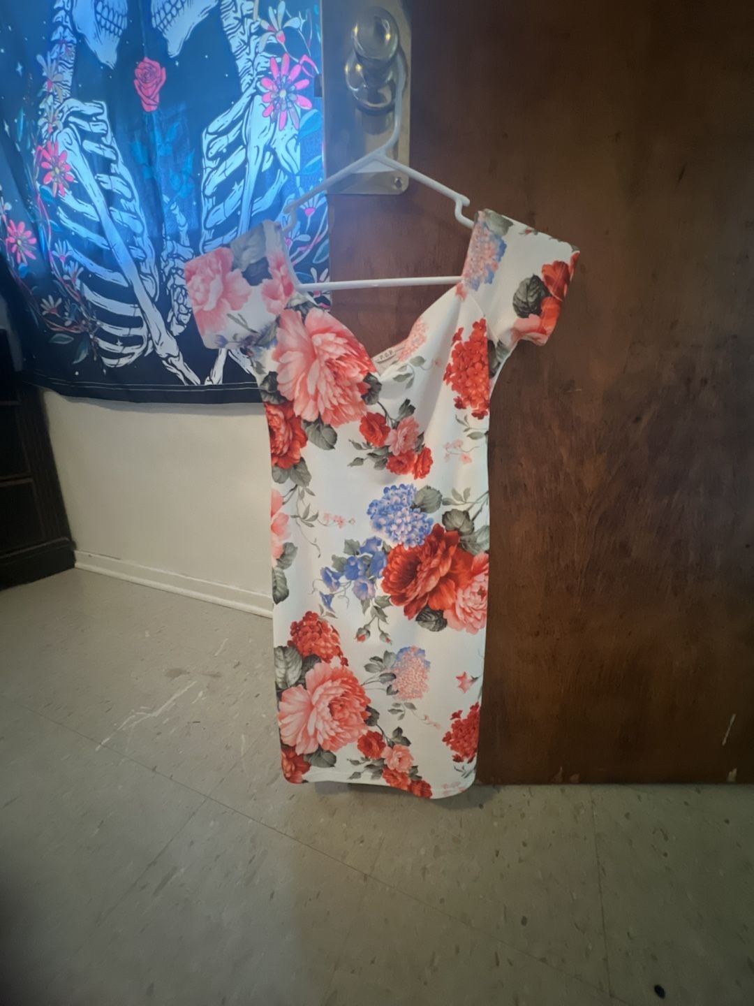 P.O.P. Floral Off-the-Shoulder Bodycon Dress 1