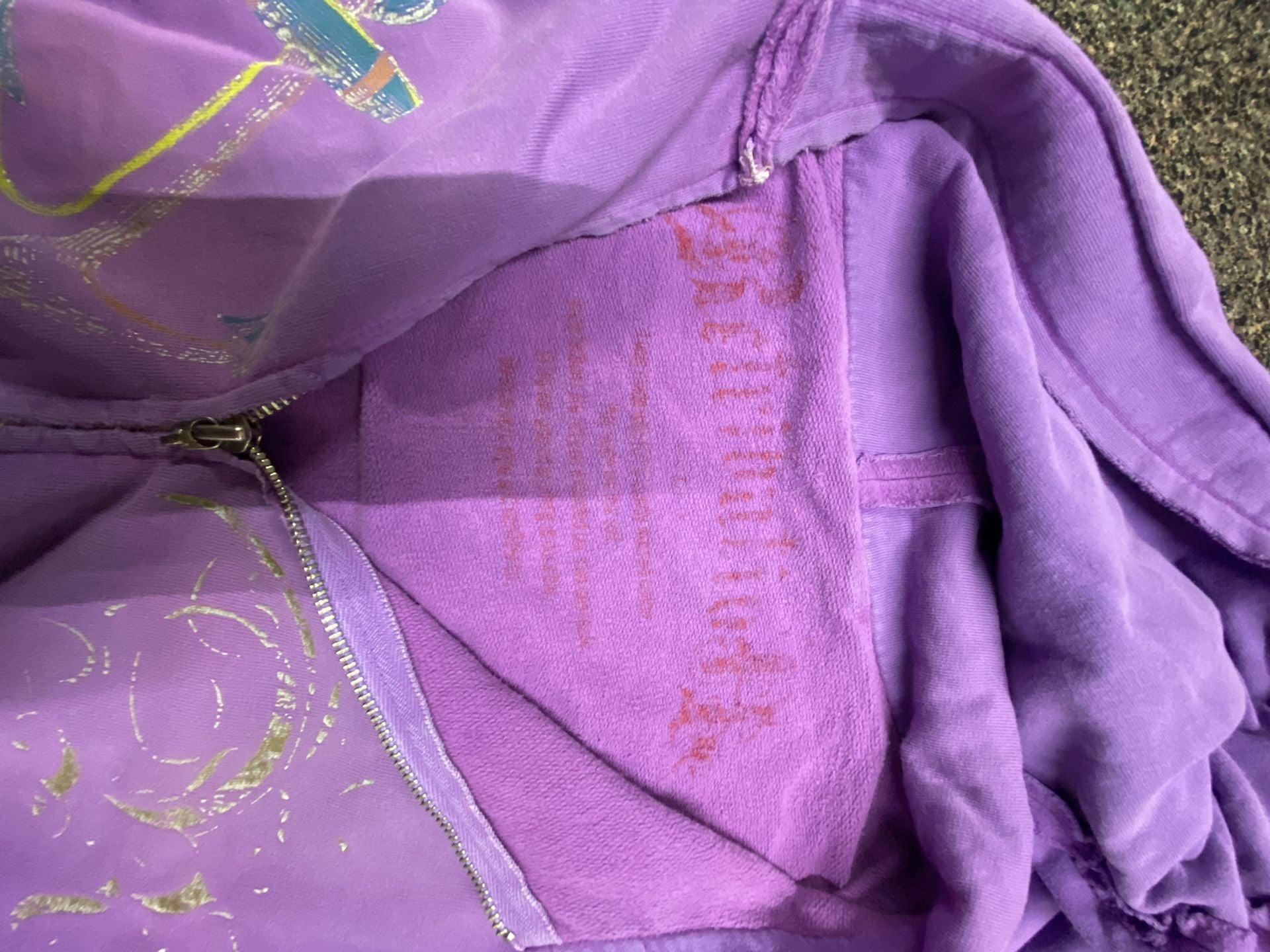 Retribution Purple Anchor Graphic Zip-Up Hoodie 4