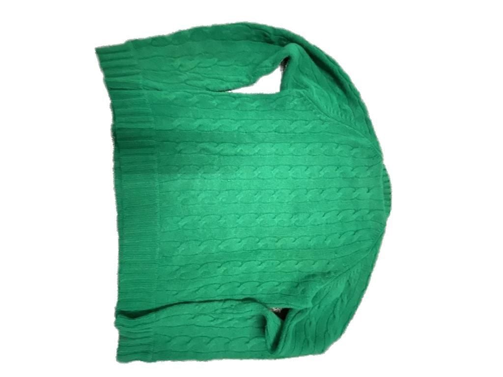 Abercrombie & Fitch Cable Knit Sweater Green Size L 3