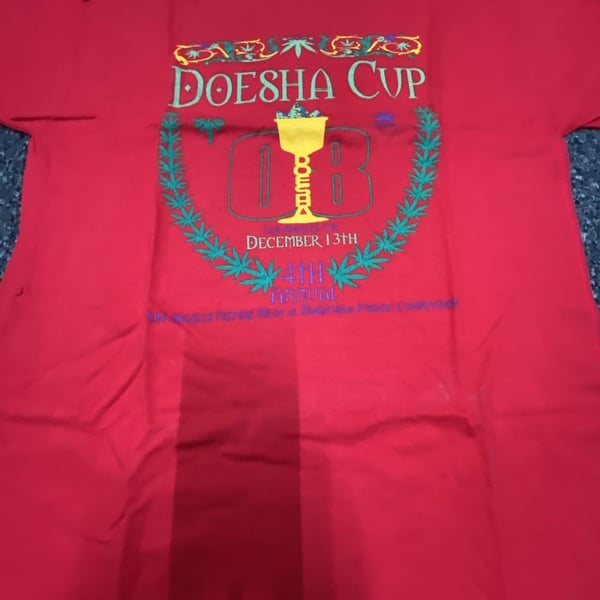 Vintage 4th Annual Doesha Cup Los Angeles T-Shirt Red Graphic Tee