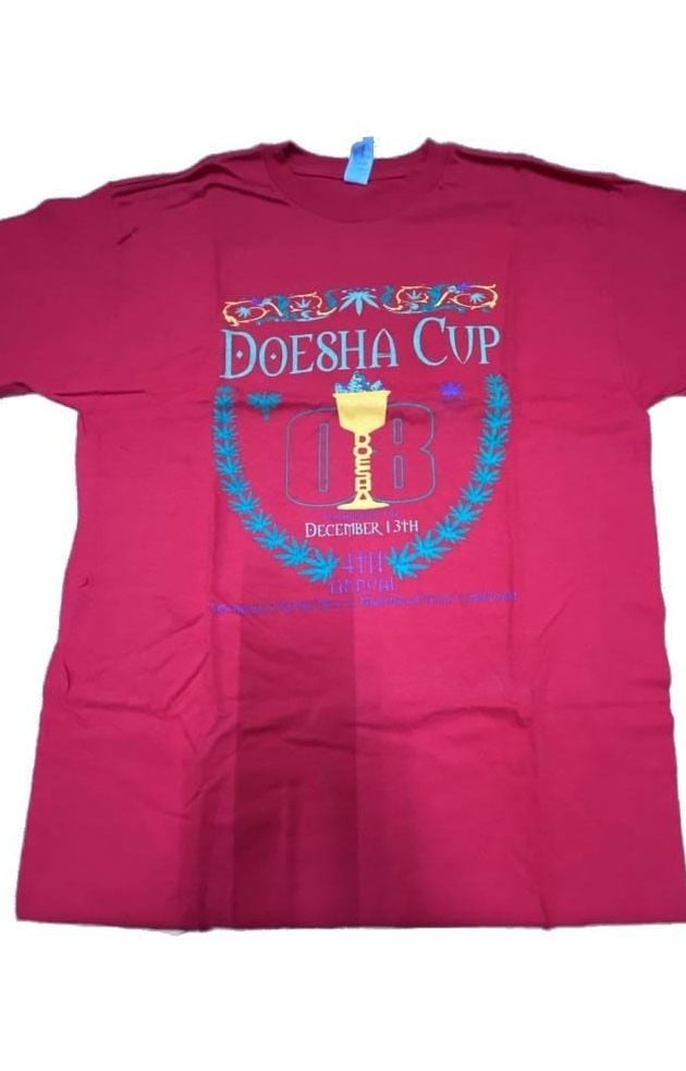 Vintage 4th Annual Doesha Cup Los Angeles T-Shirt Red Graphic Tee 3