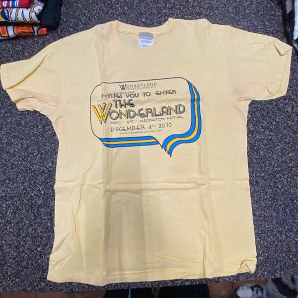 Vintage 2010 Wonderland Music Art Imagination Festival Graphic T-Shirt