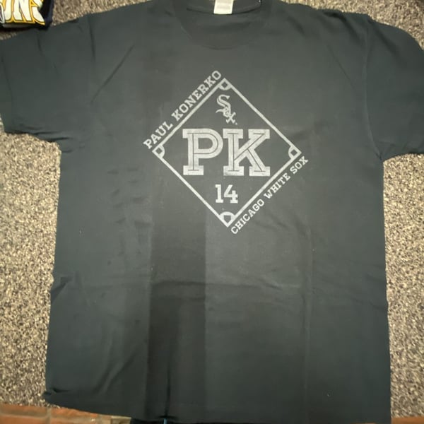Vintage Paul Konerko Chicago White Sox PK 14 Graphic T-Shirt XL