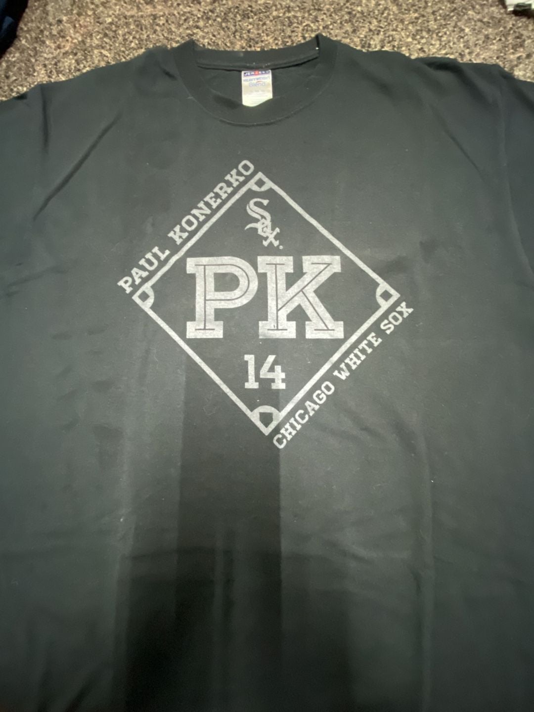 Vintage Paul Konerko Chicago White Sox PK 14 Graphic T-Shirt XL 4