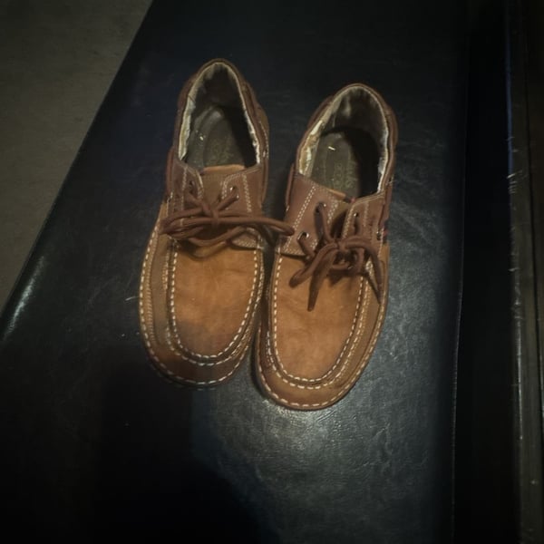 Clarks Brown Leather Boat Shoes