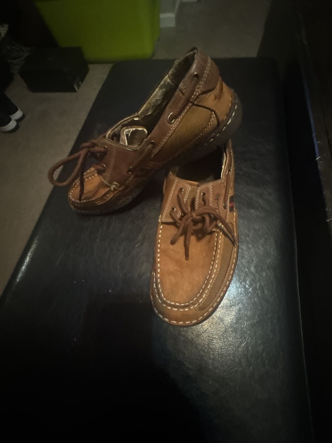 Clarks Brown Leather Boat Shoes 4