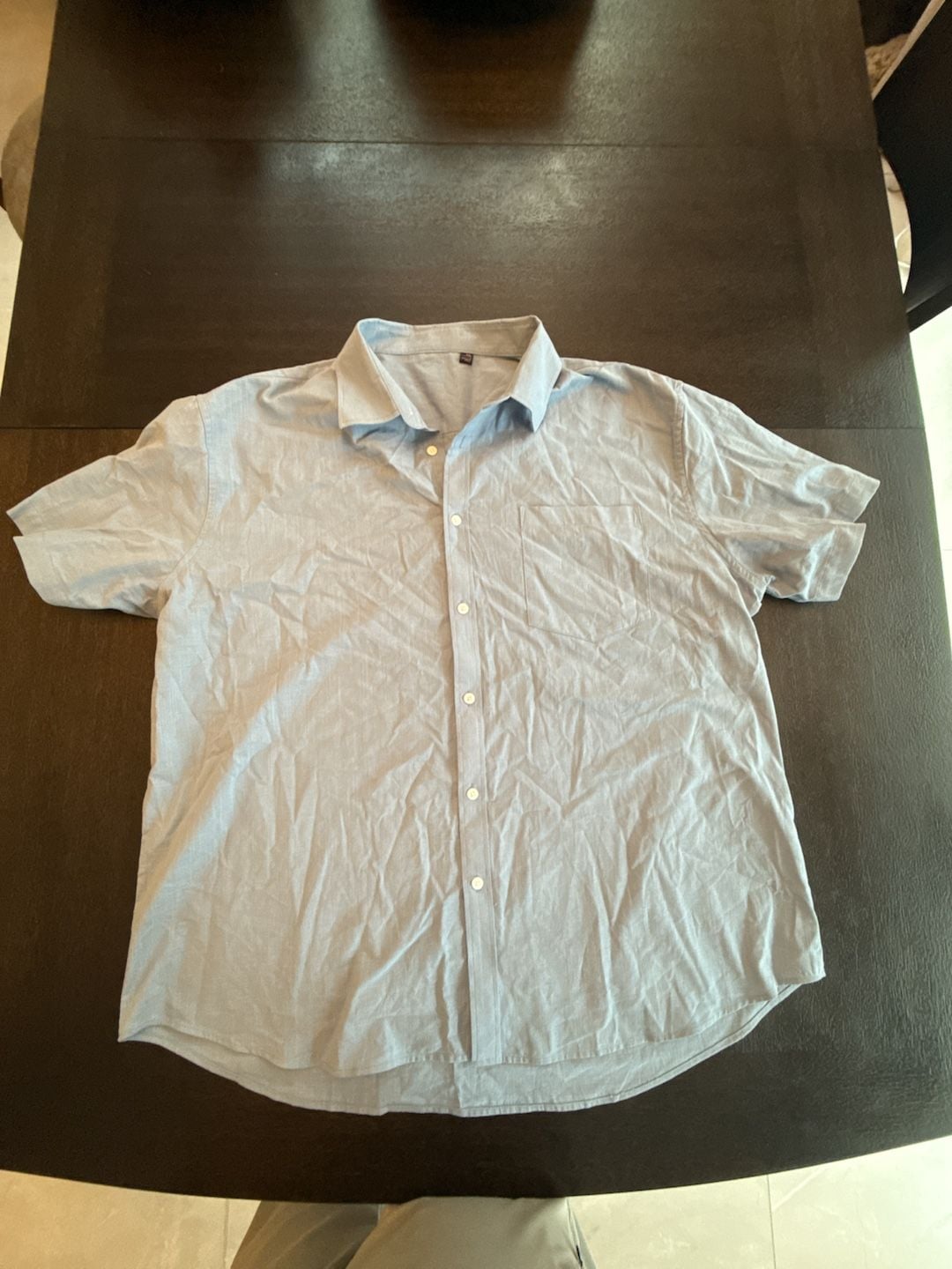Design In Italy Luxury Short Sleeve Button Down Shirt 2XL 2