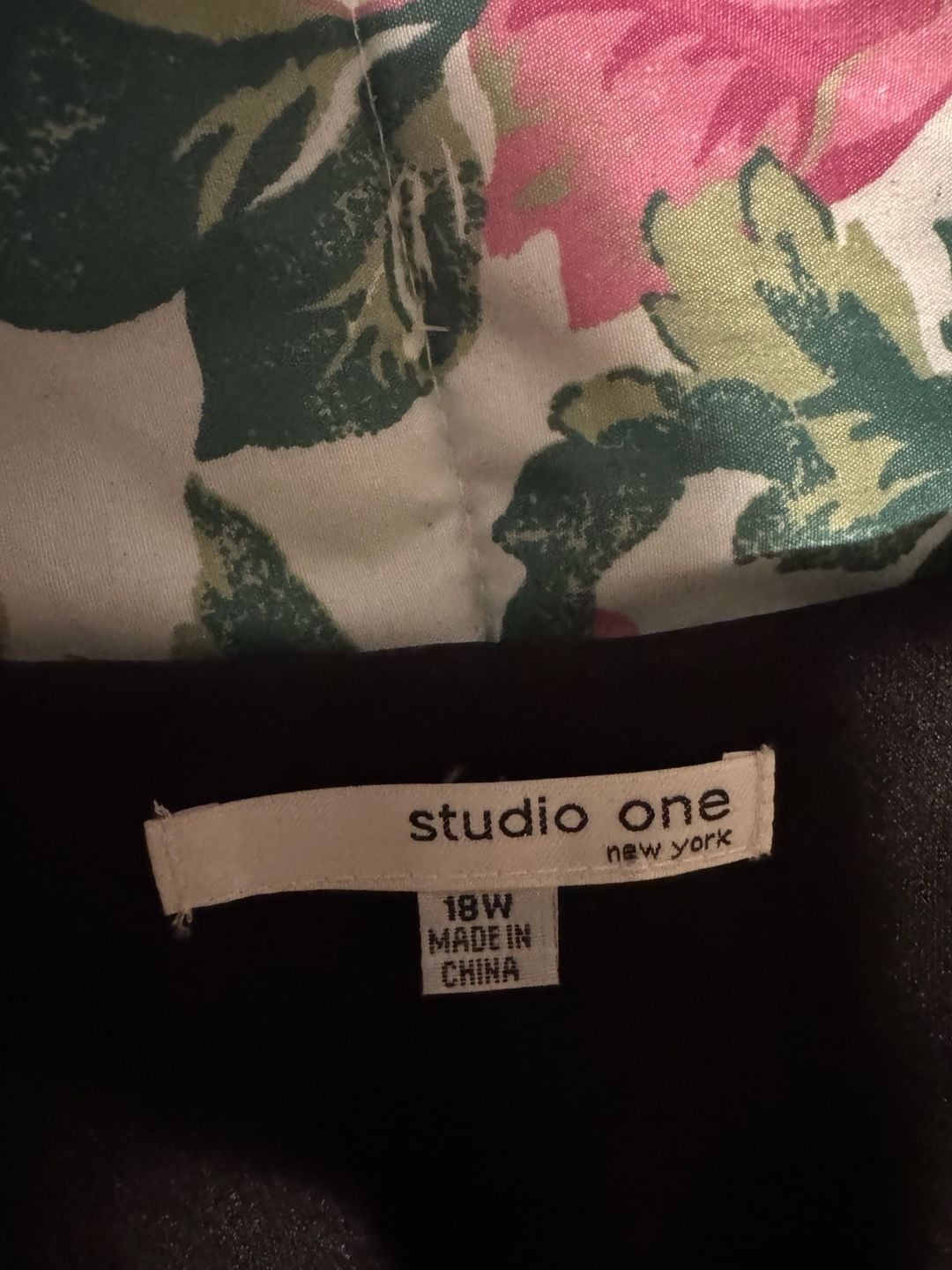Studio One New York Sleeveless Damask Lace Hem Dress Size 18W 4