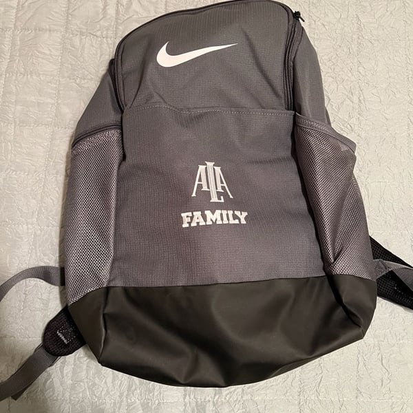 Nike ALA Family Branded Grey Backpack