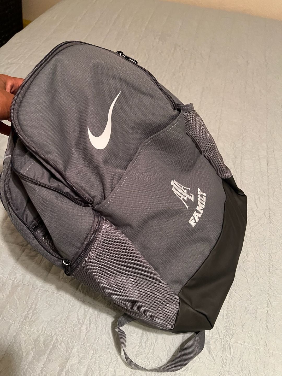 Nike ALA Family Branded Grey Backpack 3