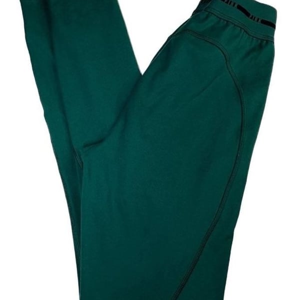 Victoria's Secret PINK Active Leggings Size S Green Logo Waistband