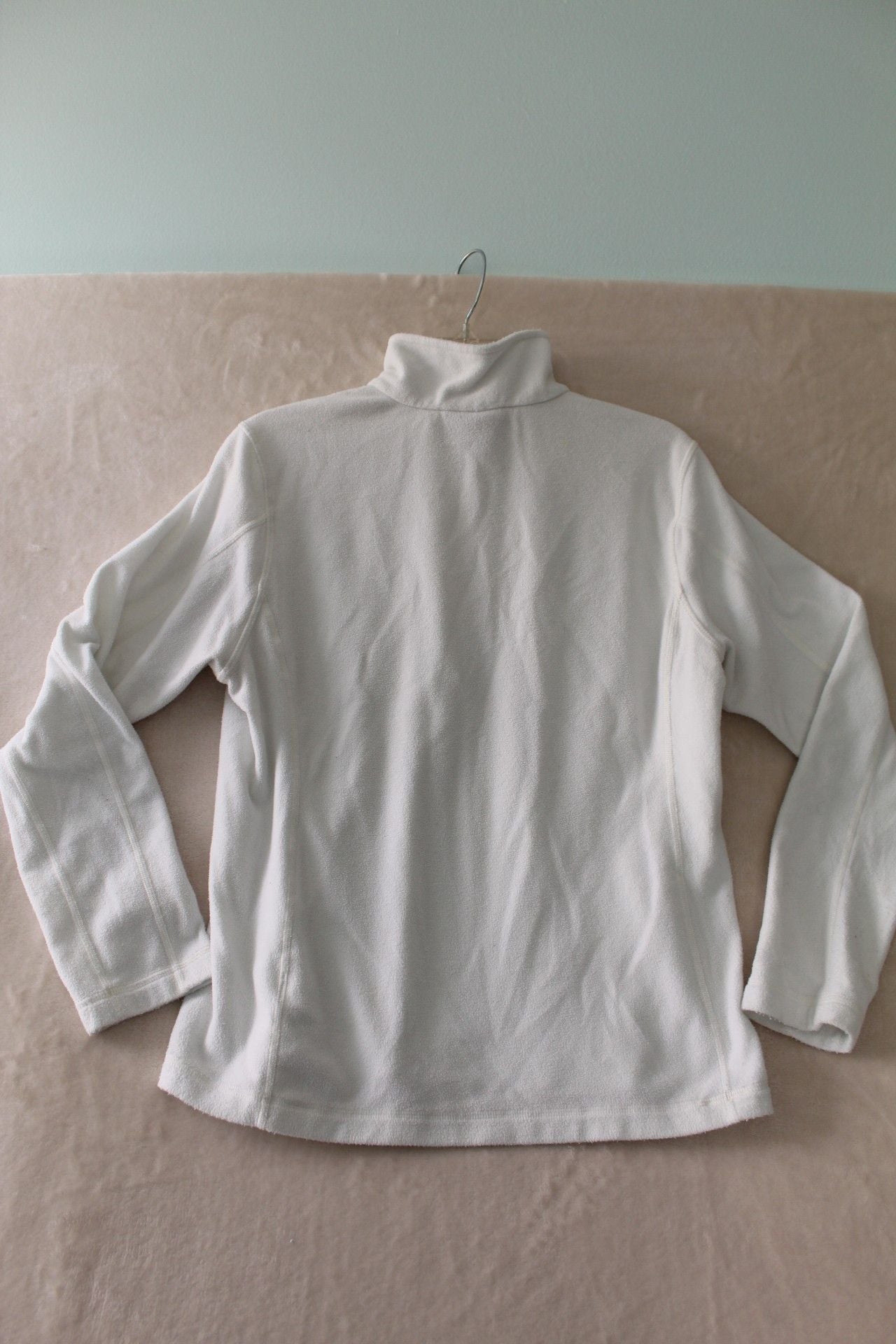 Patagonia Women's White Fleece Quarter-Zip Pullover Size M 5