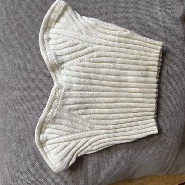 Urban Outfitters Ribbed Corset Tube Top Cream Size XS