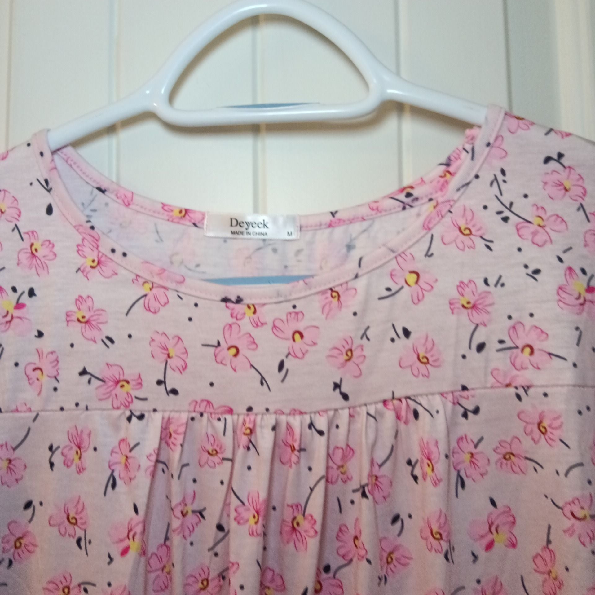 Deyeek Women's Floral Print Nightgown Size M 4