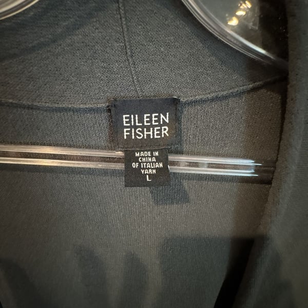 Eileen Fisher Open Front Cardigan Size L