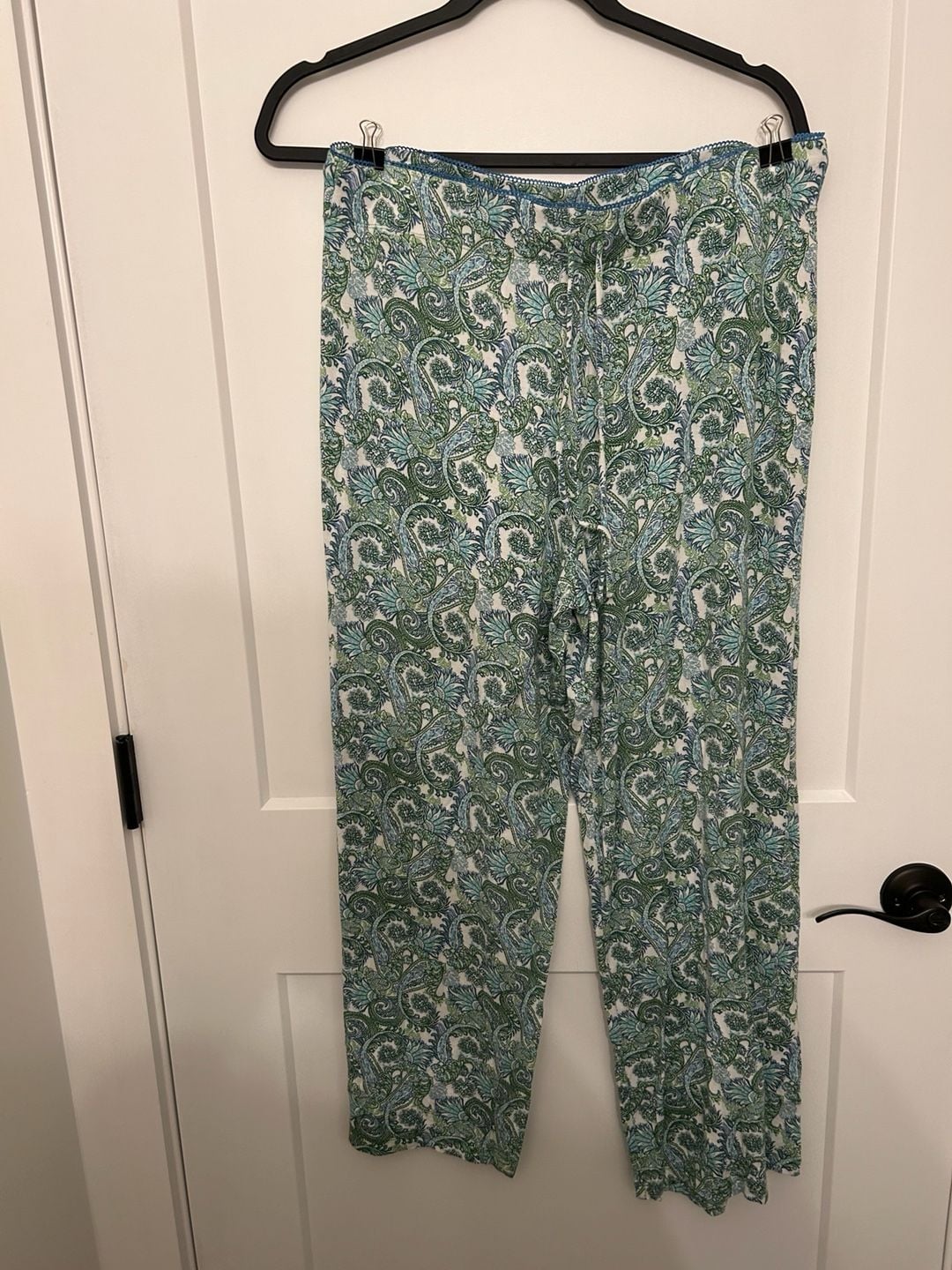 Cynthia Rowley Women's Paisley Print Pajama Pants Size XL 4