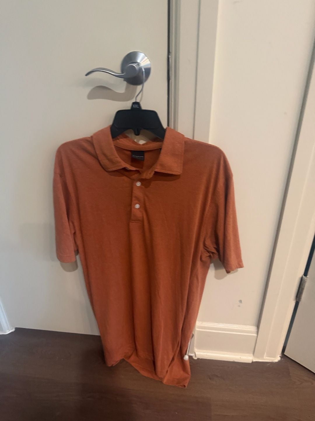 Dunning Golf Men's Orange Polo Shirt Size L 2