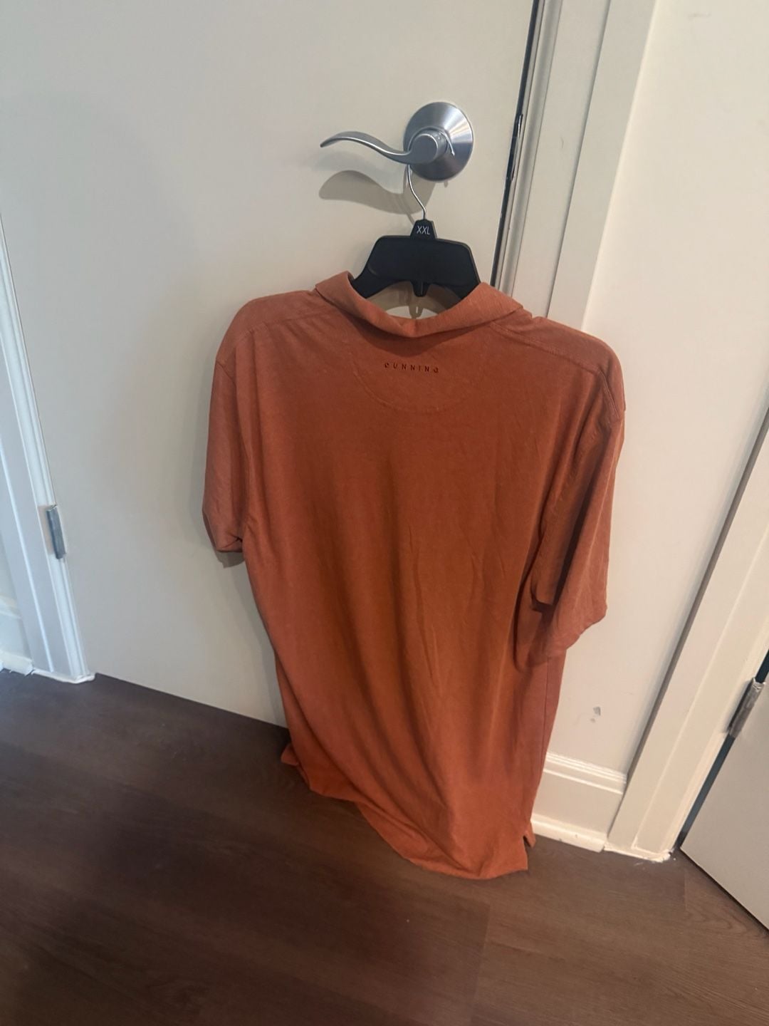Dunning Golf Men's Orange Polo Shirt Size L 3