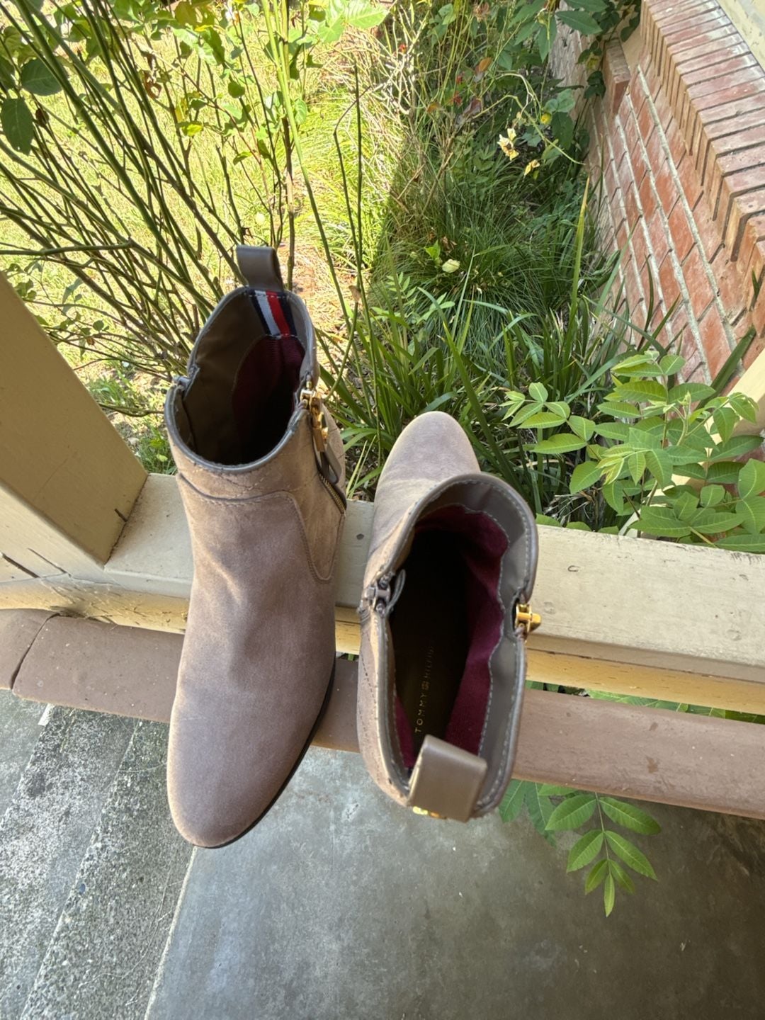 Tommy Hilfiger Quilted Suede Ankle Boots 2