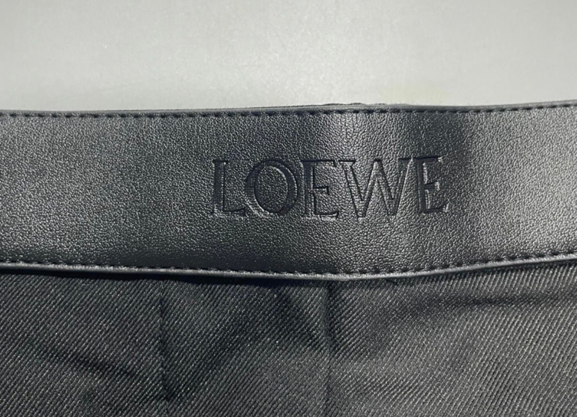 Loewe Black Wide Leg Trousers Size M 7