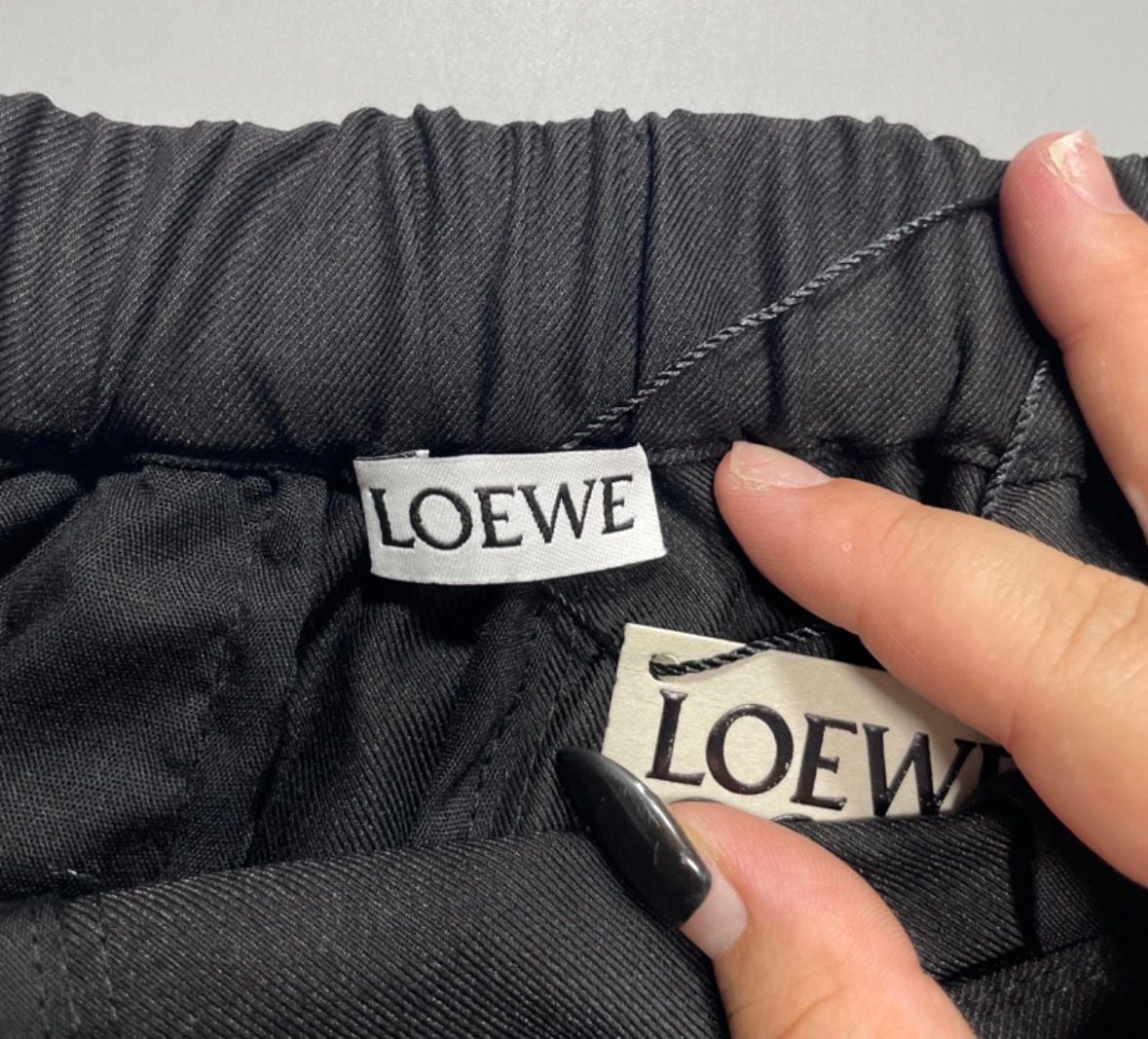 Loewe Black Wide Leg Trousers Size M 8