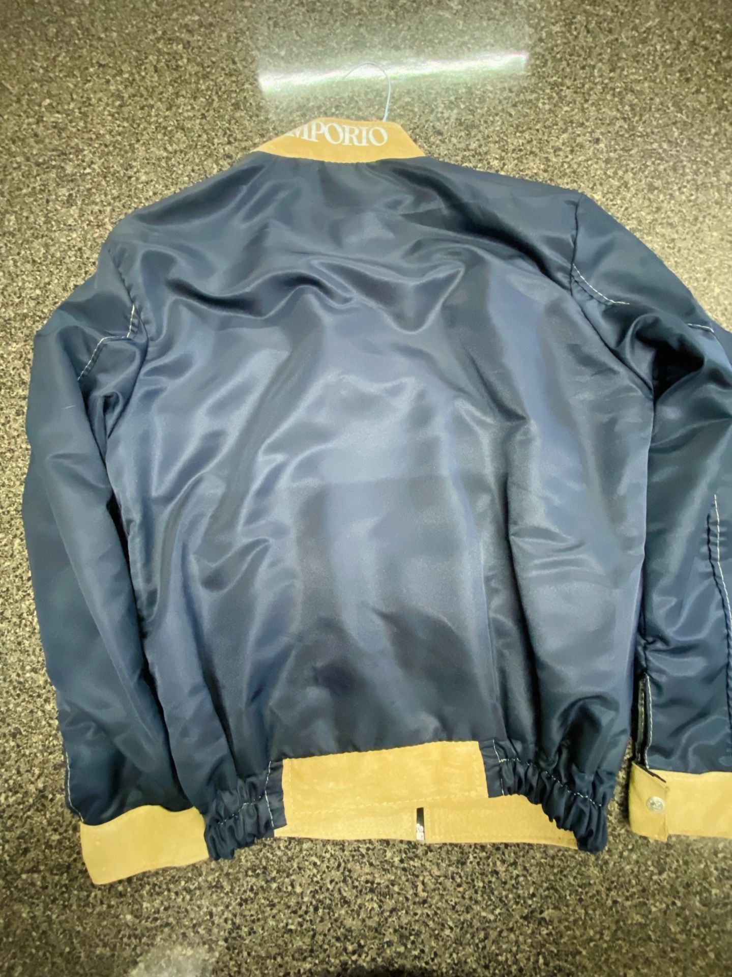 Emporio Italia Collezioni Suede and Nylon Bomber Jacket 3