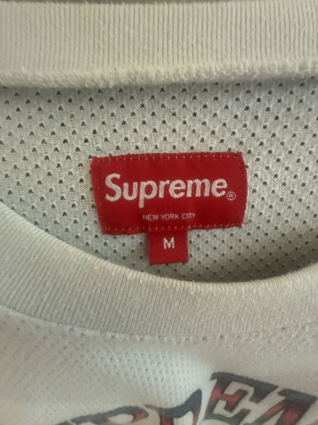 Supreme SS20 Est. 1994 Mesh Jersey T-Shirt White 4