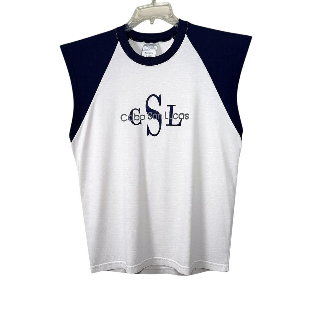 Vintage Size M Le Best Cabo San Lucas Sleeveless Raglan T-Shirt 7