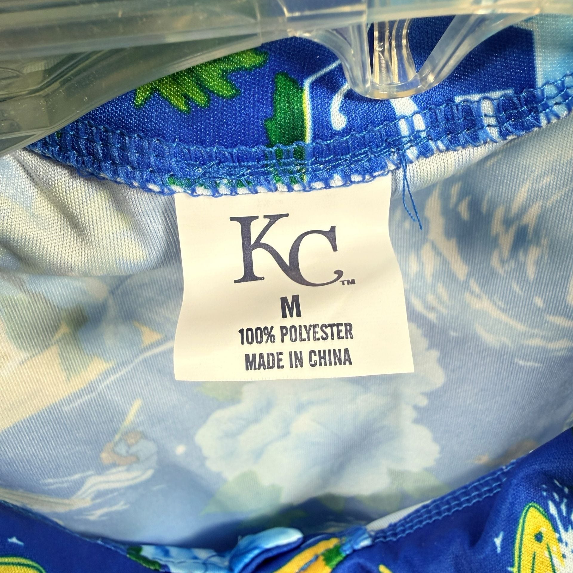 KC Royals Miller Lite Tropical Button Down  Size M Shirt 7