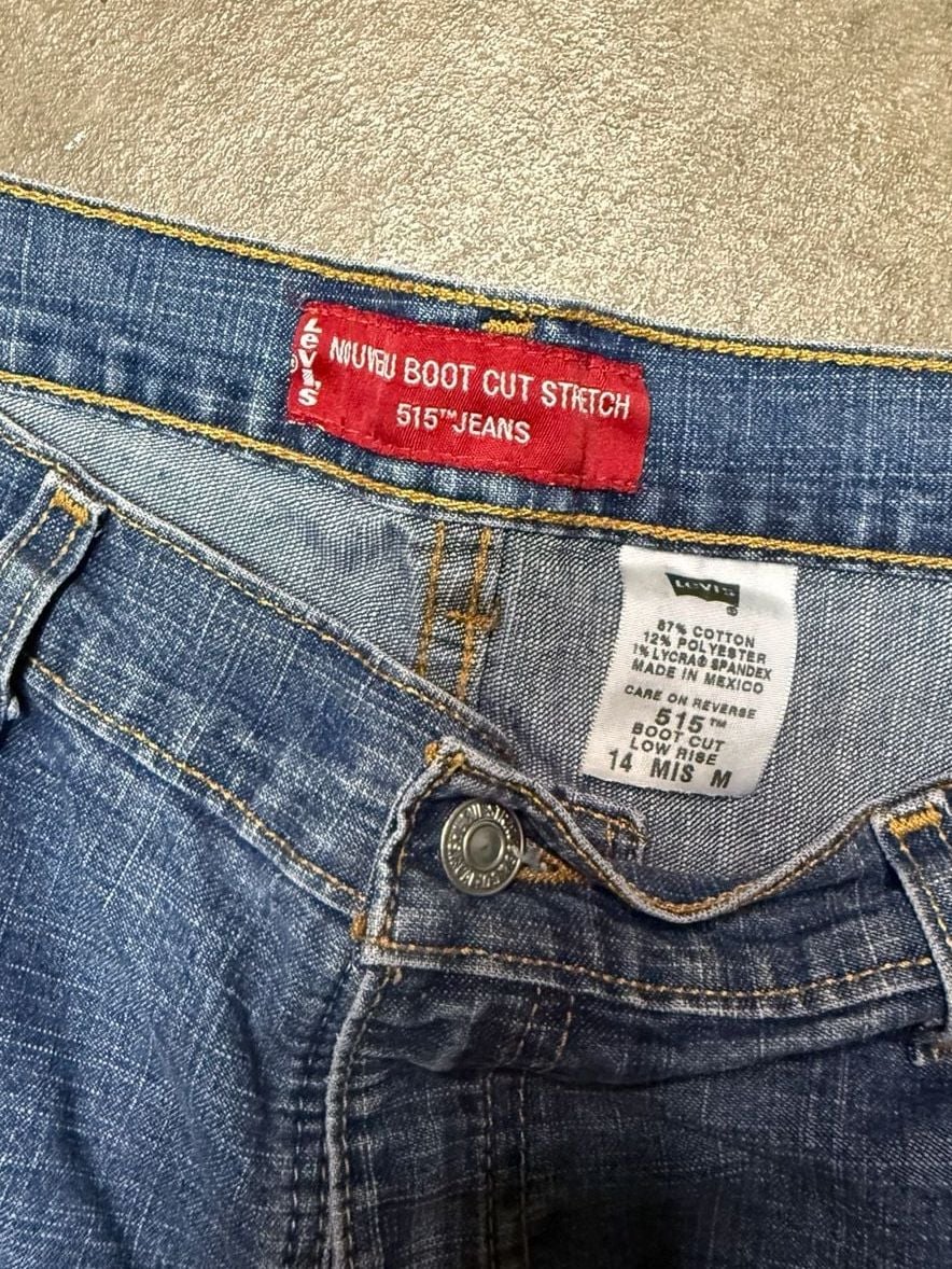 Levi's 515 Nouveau Boot Cut Stretch Jeans Size 14 Medium 3