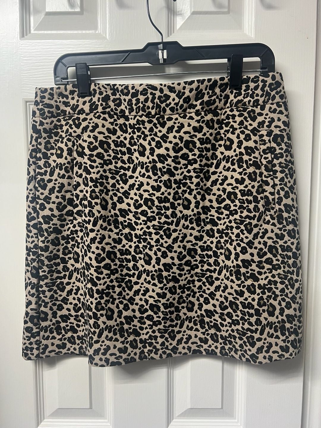 LOFT Leopard Print Skirt Size 10 2