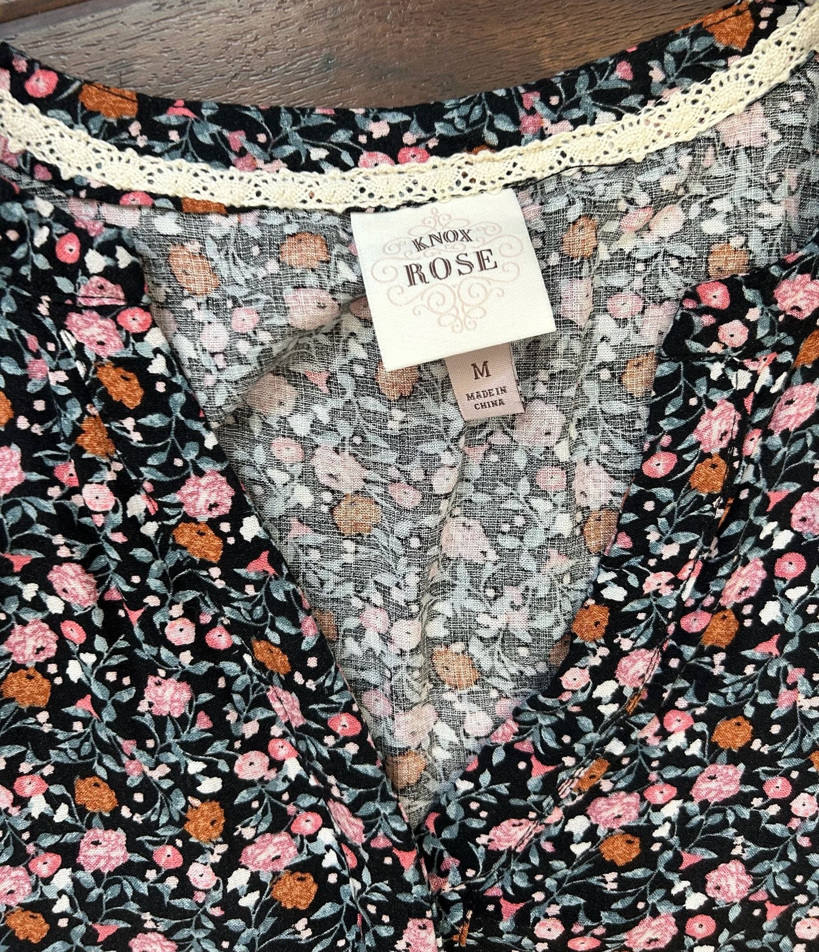 Knox Rose Women's Floral Midi Dress Size M 7