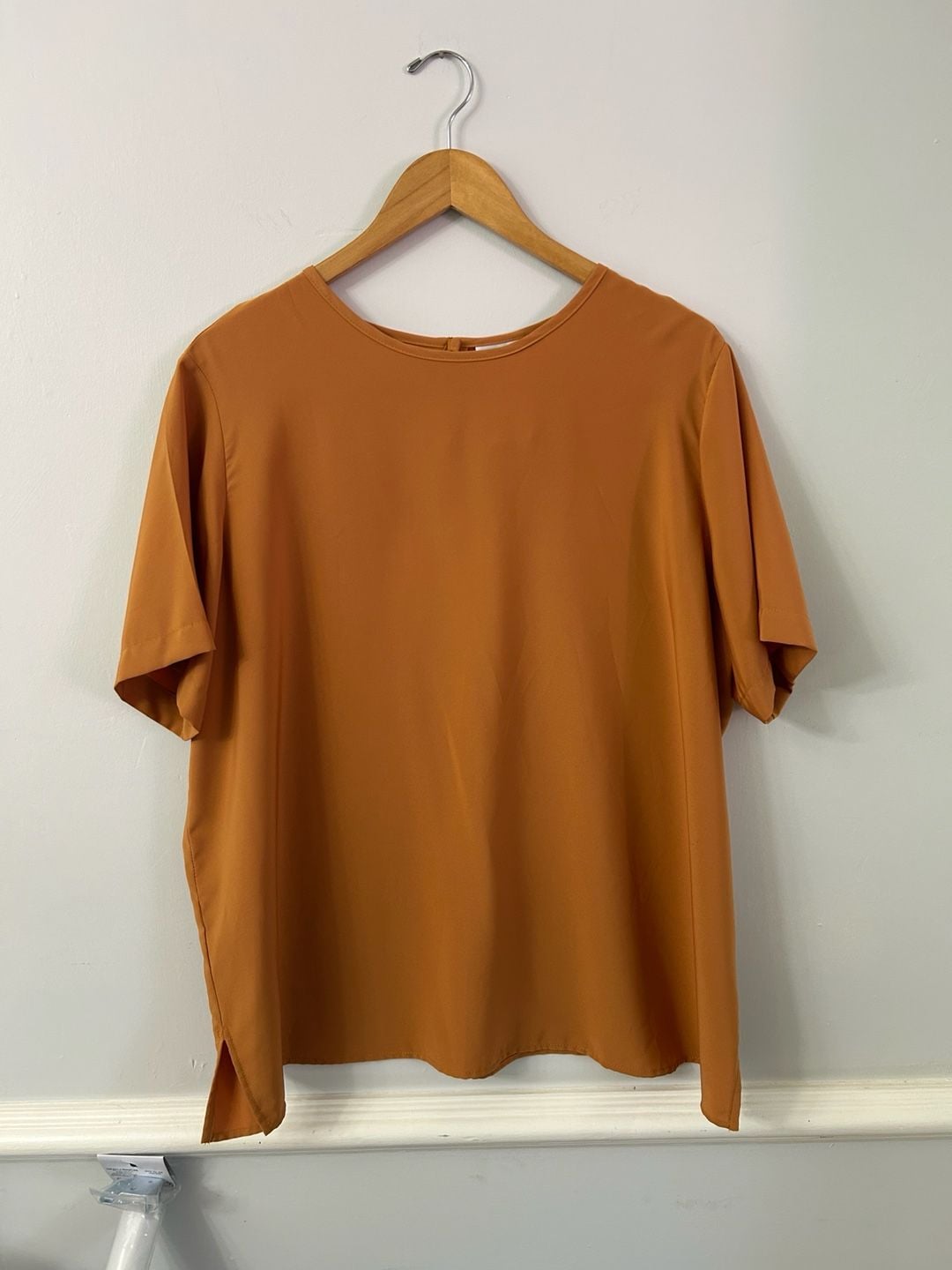 TR Bentley Women's Short Sleeve Blouse Size 20W Burnt Orange 2