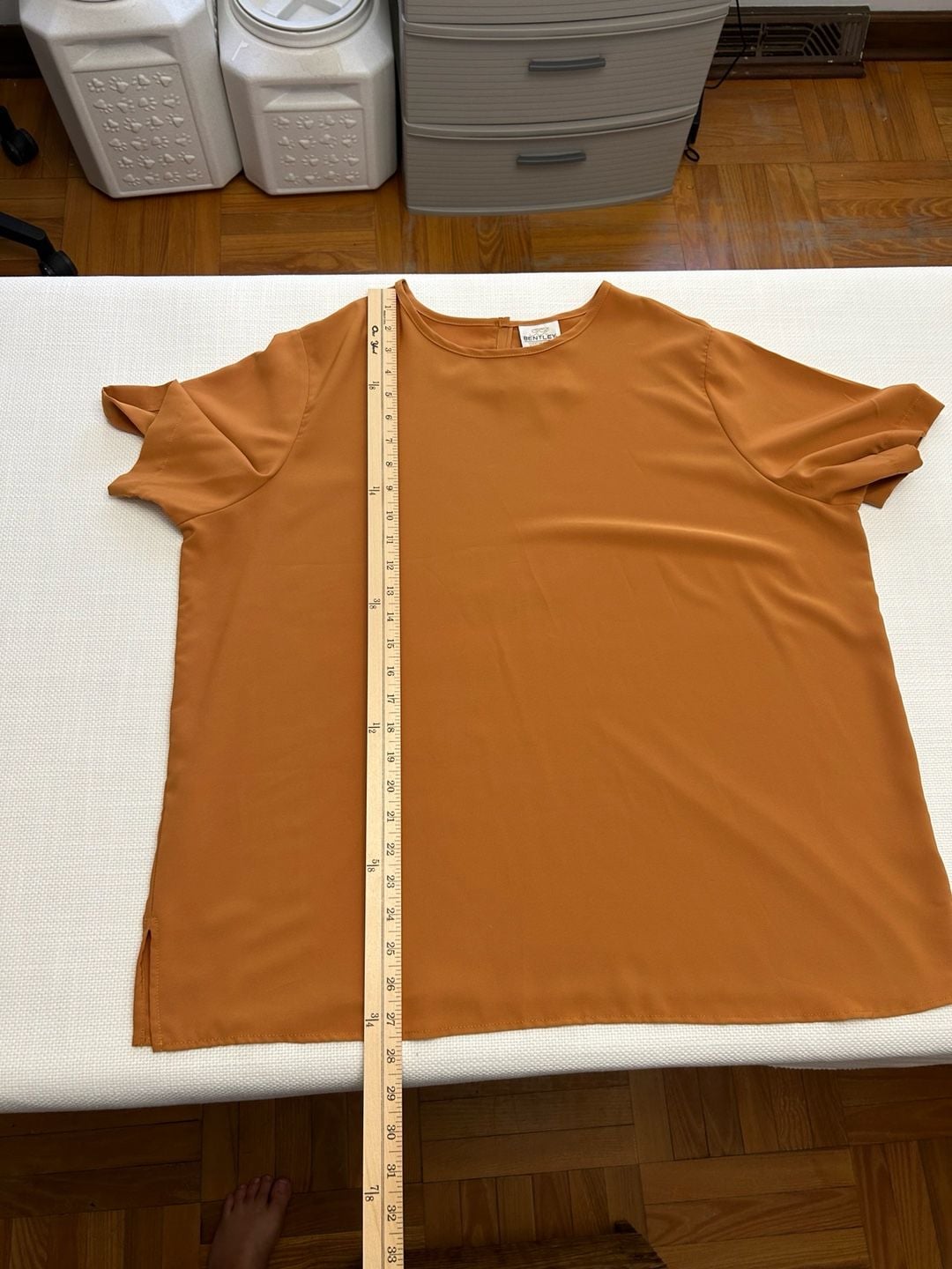 TR Bentley Women's Short Sleeve Blouse Size 20W Burnt Orange 8