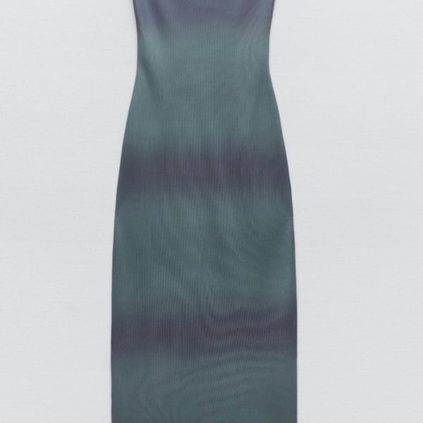 Zara Ombre Strapless Midi Dress