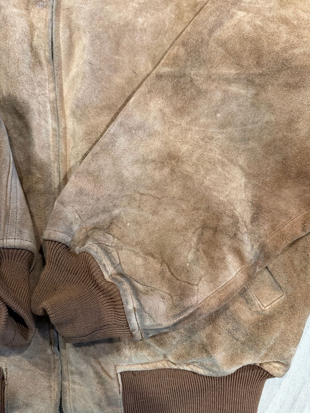Vintage Banana Republic Safari & Travel Leather Bomber Jacket Size M 4