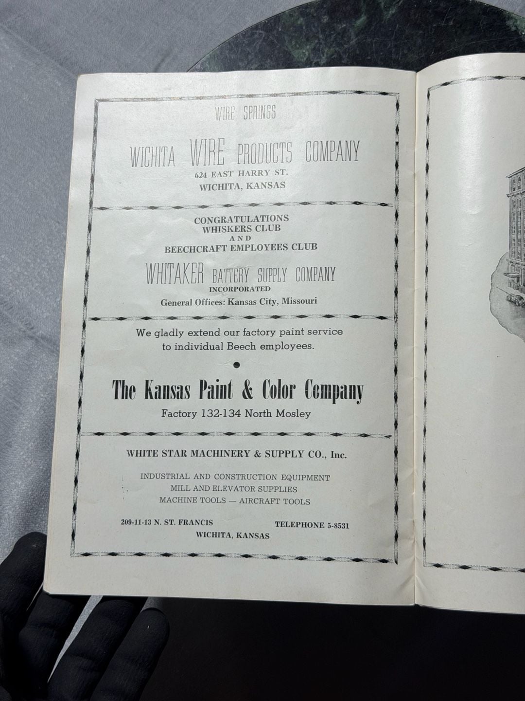 Vintage 1943 Beechcraft Employees Club Back-A-Buddy Carnival Souvenir Program 10