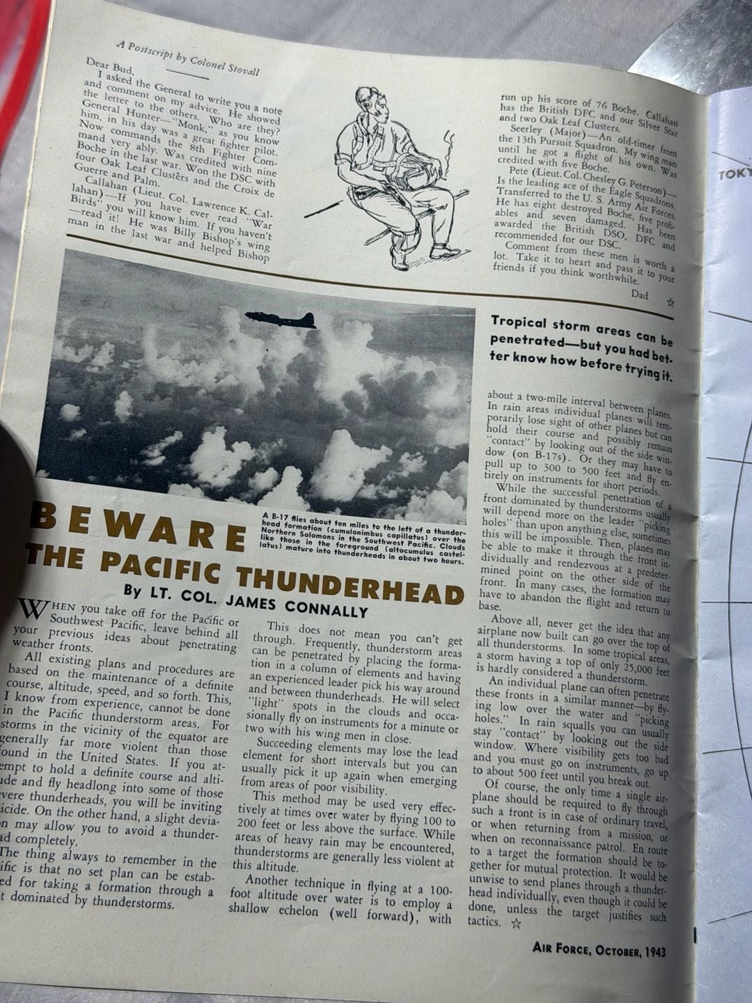 Vintage Air Force Service Journal October 1943 Magazine MINT 5