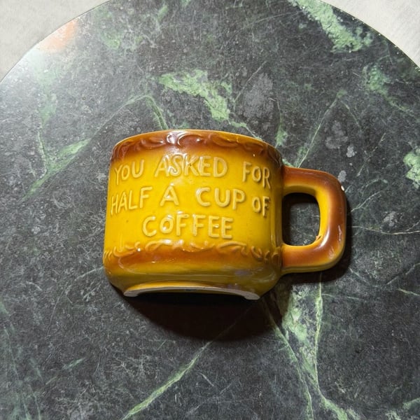 Vintage Half Cup of Coffee Space Needle Seattle Souvenir Mug