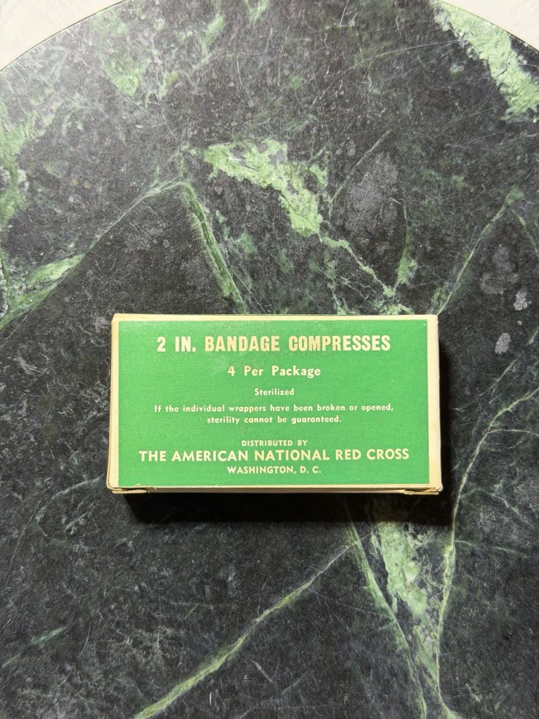 Vintage American National Red Cross 2 In. Bandage Compresses 4 Per Package 2