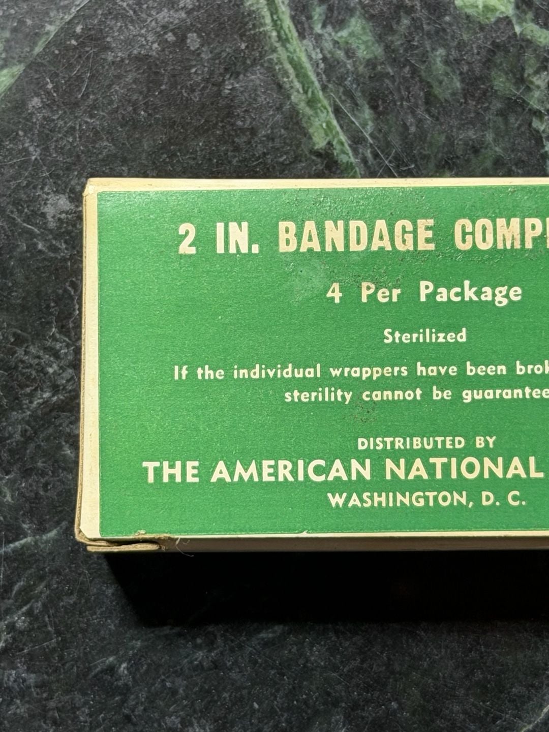 Vintage American National Red Cross 2 In. Bandage Compresses 4 Per Package 3