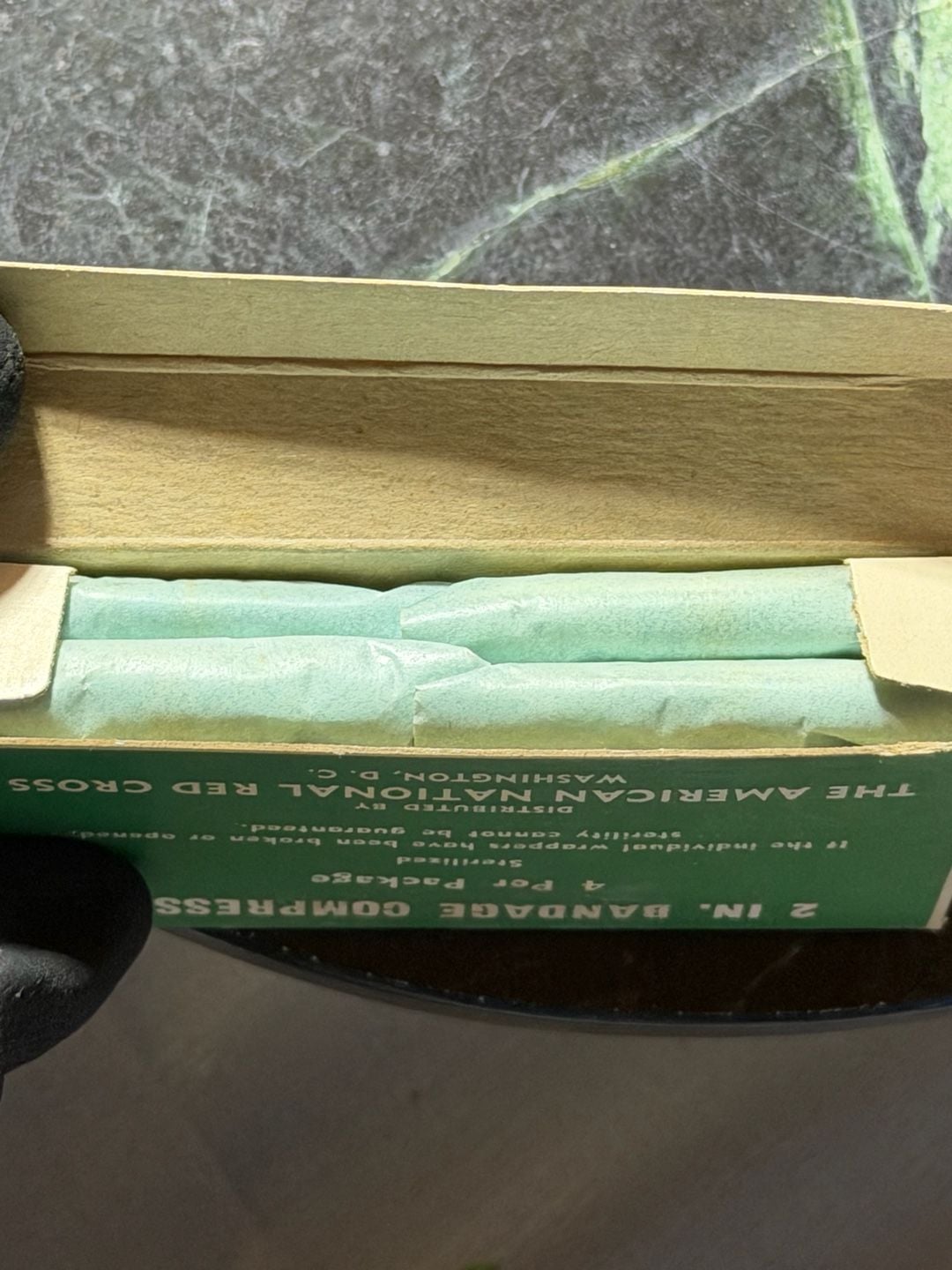 Vintage American National Red Cross 2 In. Bandage Compresses 4 Per Package 1